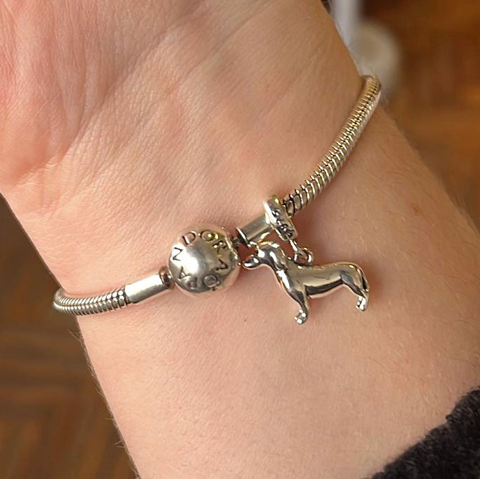 Charm / Dije Dachshund para pulseras Pandora