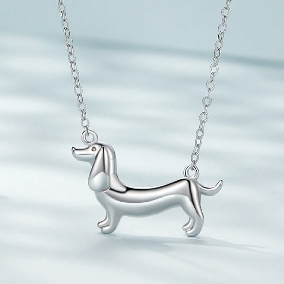 Collar 100% Plata 925 Dachshund ¡NUEVO!